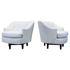 Pair of Swivel Chairs by Edward Wormley for Dunbar