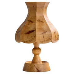 Lampada da tavolo di design svedese, pino, Svezia, anni '1970