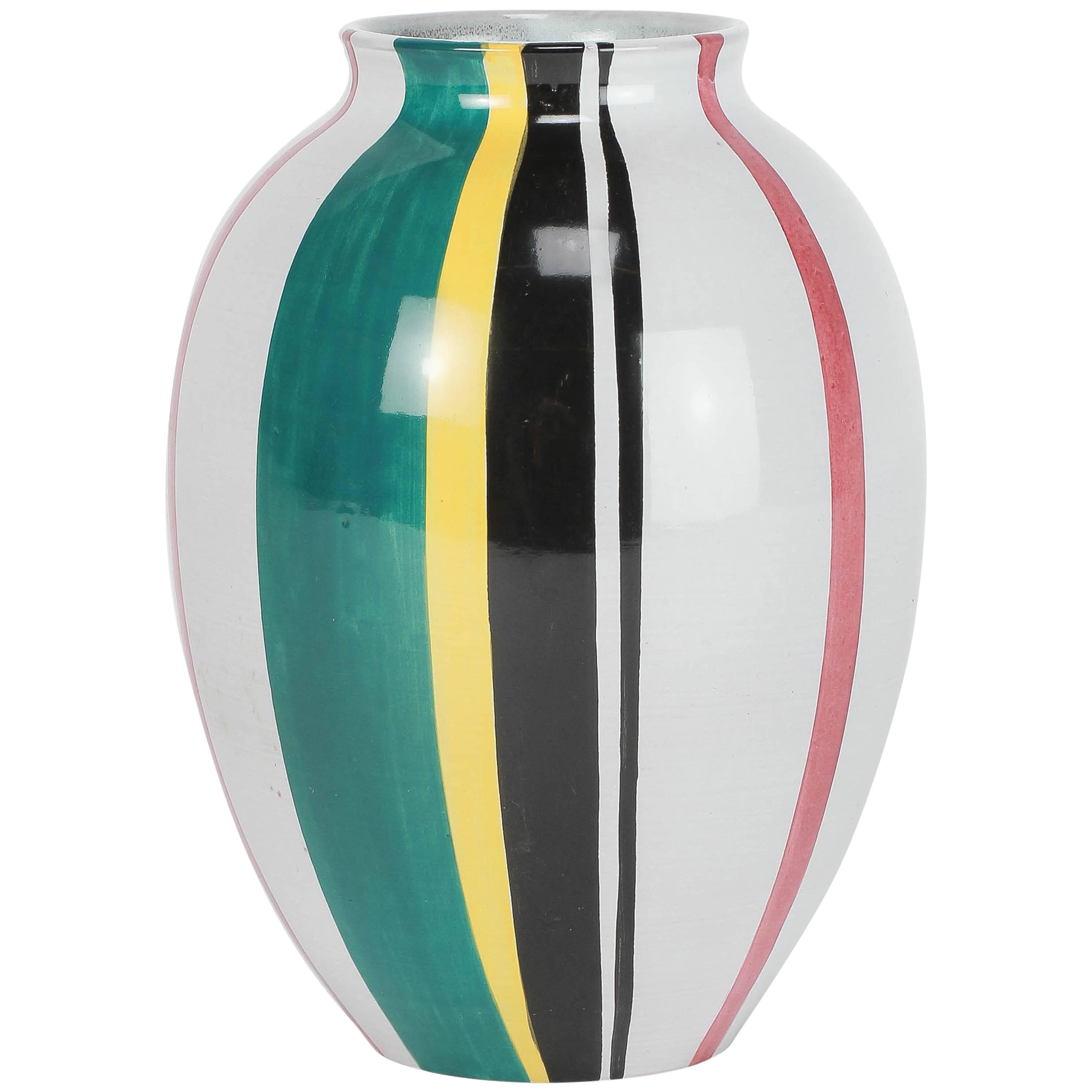 Swiss Pottery Vase by Gustav Spörri for Ziegler Schaffhausen, 1950