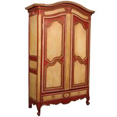 19th Century Wardrobe Made by Lacquered and Painted Wood