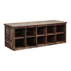 Table d'étalage de magasin antique d'Italie, Circa 1920