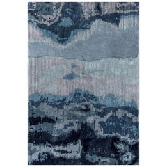 Jaipur Rugs 6x9 Feet Hand tufted Carpet Wool & Viscose Modern Blue Rug