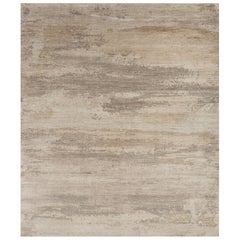 Jaipur Rugs 8x10 Piedi Tappeto annodato a mano in lana moderno beige e marrone