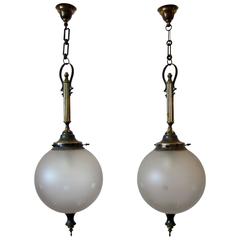 Pair of Neoclassical Lantern Pair of Neoclassical Lantern