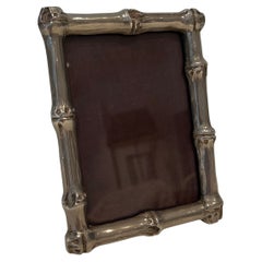 Pequeño marco de bronce plateado de Maison Baguès