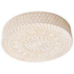 Swedish Designer, Flush Mount, Fabric, Sweden, 1970s