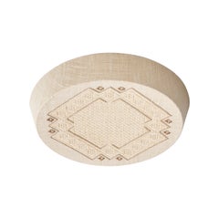 Swedish Designer, Flush Mount, Fabric, Sweden, 1970s