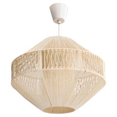 Swedish Designer, Pendant Light, Fabric, Sweden, 1960s