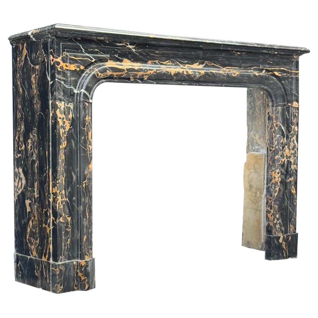 Louis XIV fireplace in Portor marble, circa 1880 For Sale