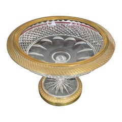 French Crystal and Dore Bronze Tazza
