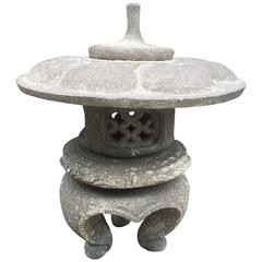 Japan Antique Stone Lantern Hand-Carved Gem, 19th Century  FREE SHIPPING
