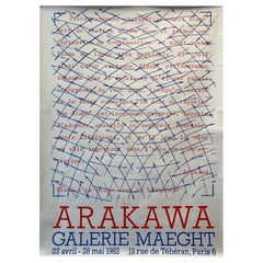 Original Exhibition Poster, 'Shusaku Arakawa Galerie Maeght' 1982