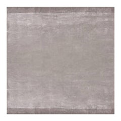 Contemporary Hand-Knotted Solid Silk Rug by Doris Leslie Blau