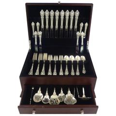 Retro Eloquence by Lunt Sterling Silver Flatware Service for Eight Set 51 Pieces