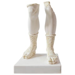 Antica statua di piedi con polvere di marmo compresso 'Museo di Istanbul'