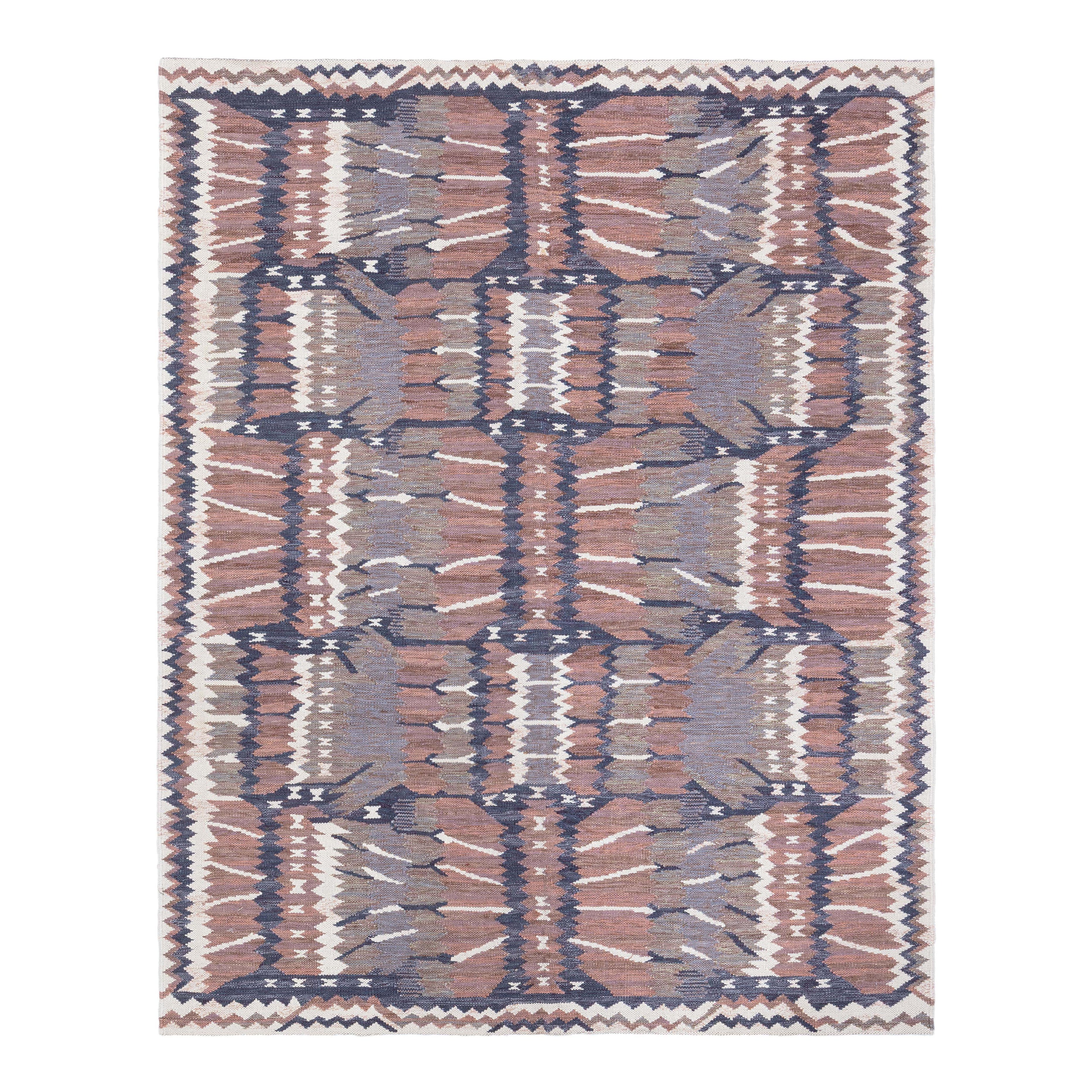 Tappeto moderno svedese a trama piatta di Doris Leslie Blau