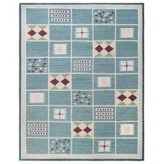 Modern Swedish Flat Weave Rug by Doris Leslie Blau