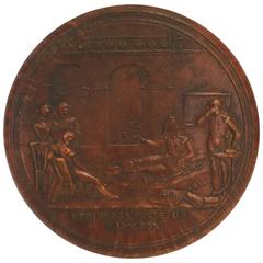 Pressed Wood Snuff Box of Napoleon in His Last Moments, Early 19th Century