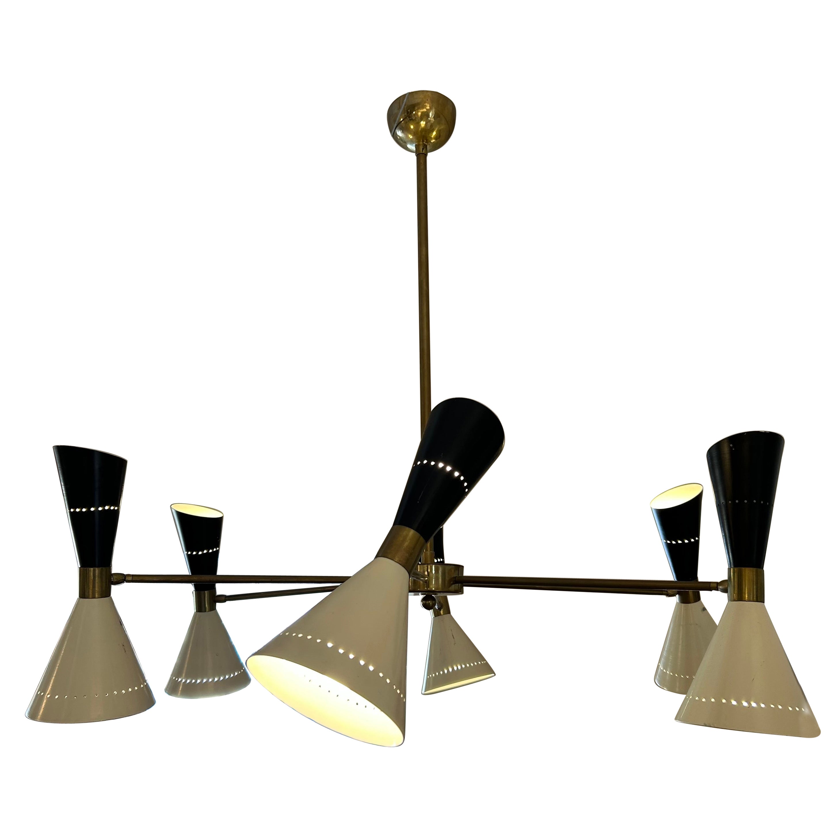 Modern light fixture, mid-century, Italian