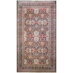  Antique Persian Kashan Dabire Carpet, 8'9" x 16'3"