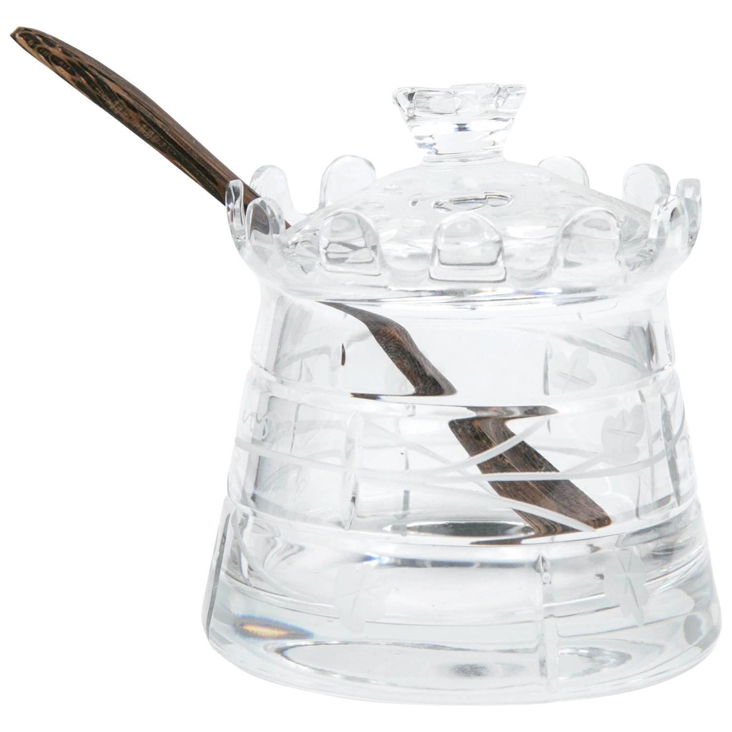 William Yeoward Crystal Honey Pot For Sale at 1stdibs