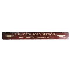 Antique English Railway Sign 2