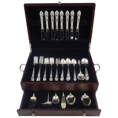 Enchanting Orchid by Westmorland Sterling Silver Flatware Service 8 Set 46 Pcs