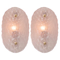 Murano Glass Light Pink Sconces