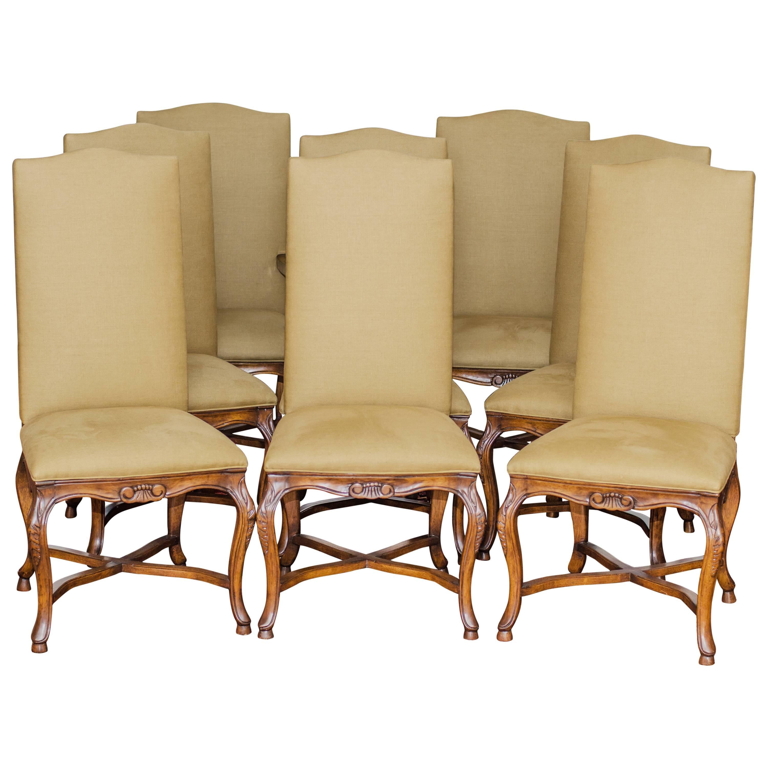 Set of Eight English Dining Chairs