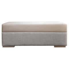 Arthur Ottoman Module in Faux Leather with Storage – Modern Modular Seating