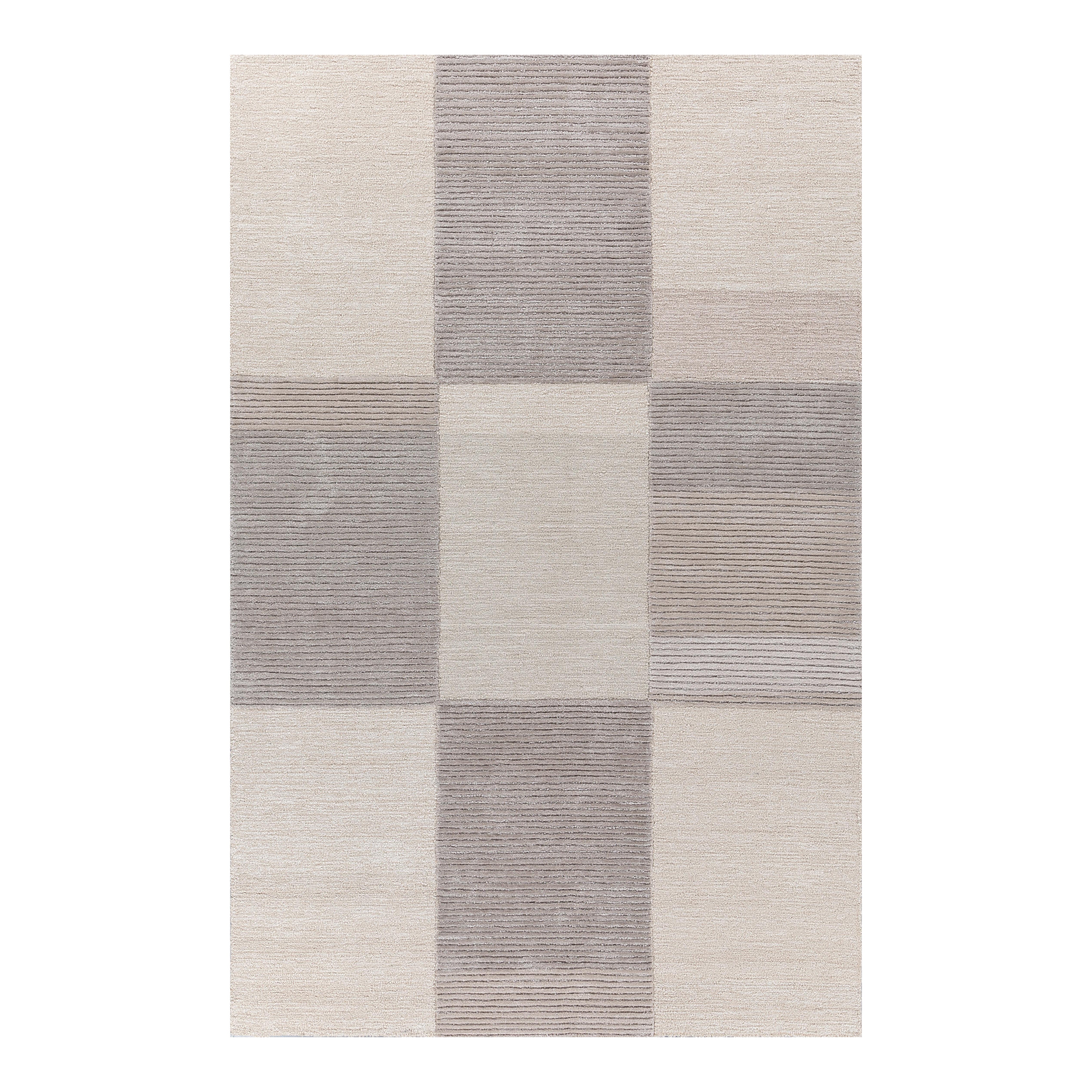 Tappeto Jaipur Rugs 5x8 Piedi Tappeto Tappeto di Lana e Viscosa Moderno Avorio