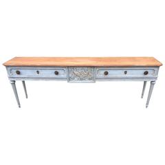 Gustavian Style French Sideboard or Sofa Back Console