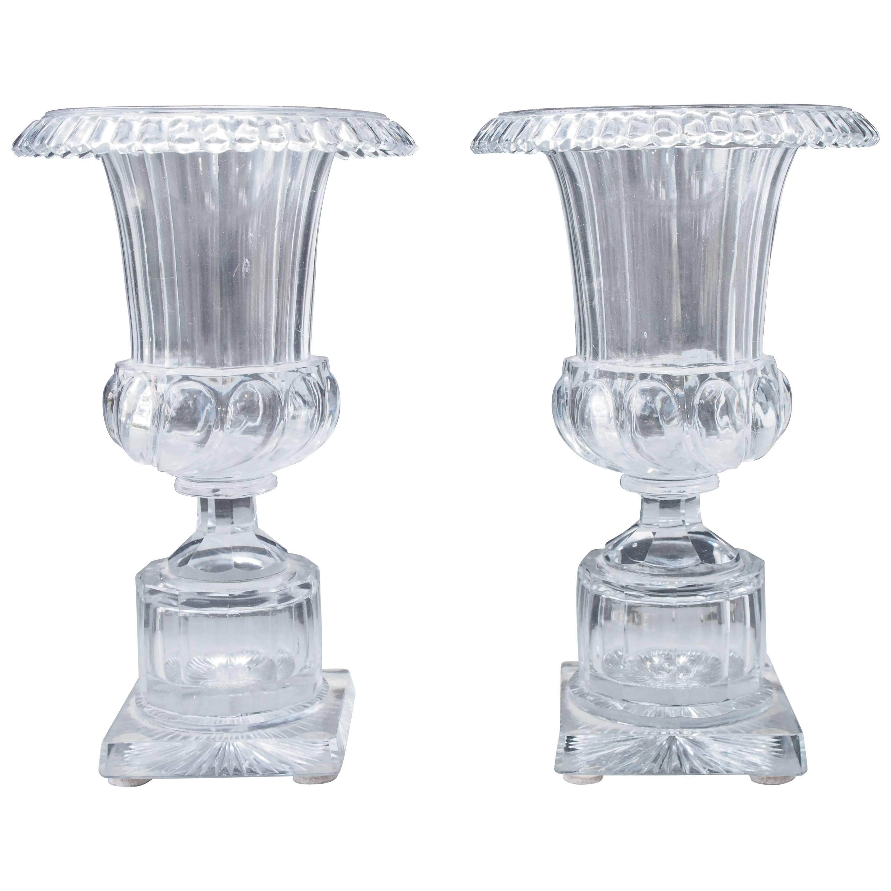 Pair of French Charles X Urn Form Vases