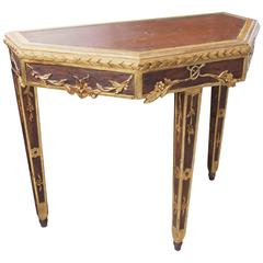 French Louis XVI Provencal Three-Leg Console 4