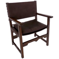 Dos Gallos Custom Leather Sing Chair