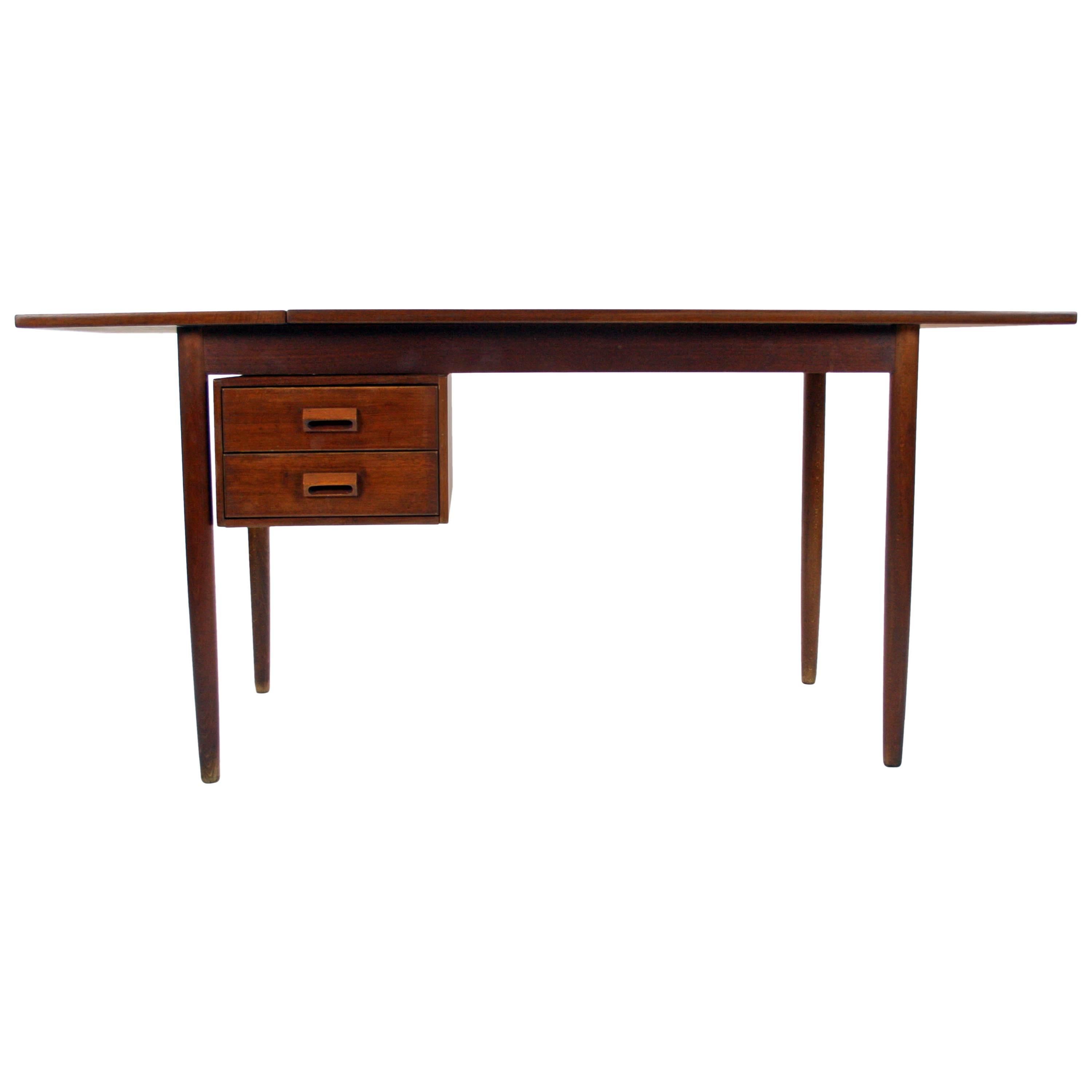 Danish Teak Desk by Borge Mogensen for Soborg Mobler