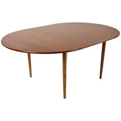 Børge Mogensen Teak Dining Table with Oak Legs for Søborg Møbelfabrik