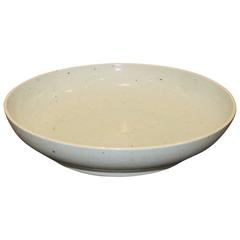 Contemporary Porcelain Celadon Shallow Bowl