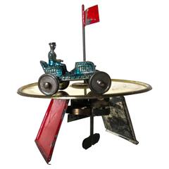 French Wind Up Automobile Penny Toy, circa 1900-1910