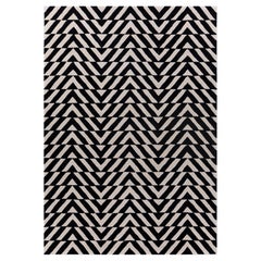 Jaipur Teppiche 4x6 Füße Hand getuftet Teppich Wolle Modern Grau Und Schwarz Teppich