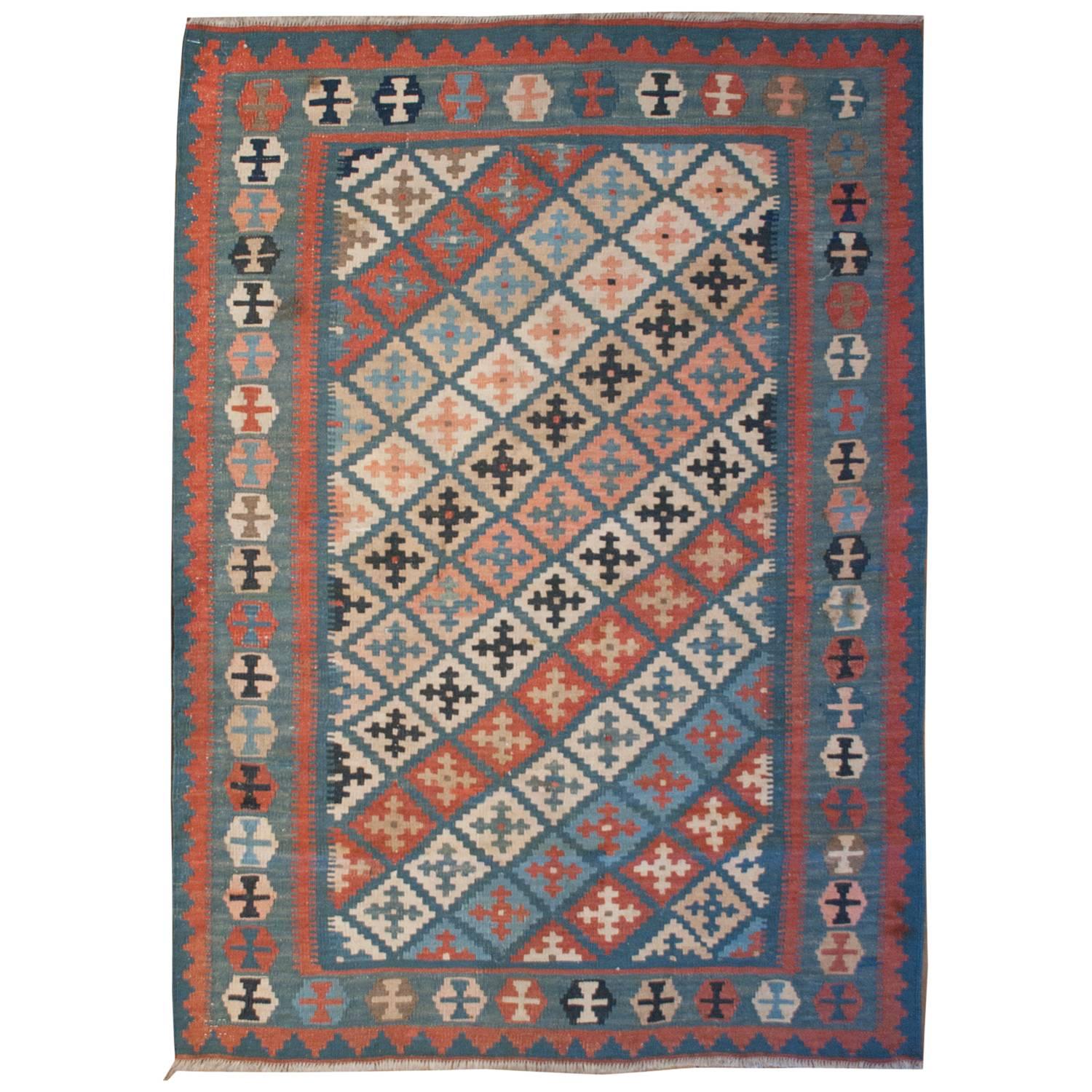 Shahsavan-Kelim-Teppich aus dem frühen 20. Jahrhundert, wunderbar im Angebot