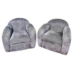 Pair Rolf Benz Swivel Lounge Chairs, 1980