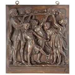 Very Nice Quality High Relief Wall Decoration by Barbedienne a Paris, circa 1880