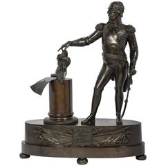 Antique Unusual Bronze Sculpture from Blücher Fürst von Wahlstatt, circa 1810