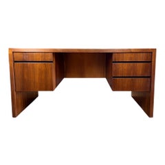 Dillingham Mid Century Walnut Executive Desk