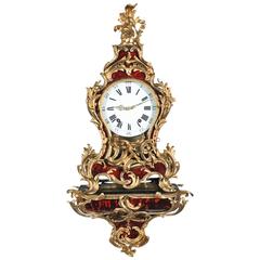 Antique Very Important Louis XV Swiss Tortoiseshell Clock Jaquet Droz, circa 1750