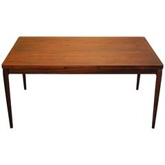 John Mortensen Designed Danish Modern Rosewood Extension Table