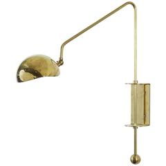 Custom Brass Medium Swing Sconce by Jason Koharik for Collected by 6