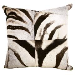 Zebra Hide Patchwork Pillow 4