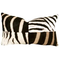 Zebra Hide Patchwork Pillow